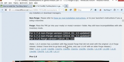 Installa le mod di minecraft