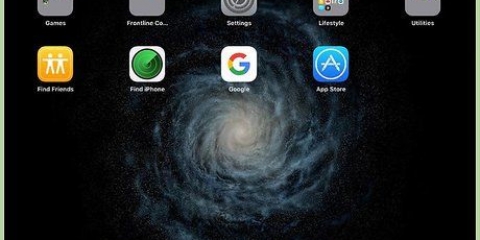 Metti le icone sul desktop di un ipad