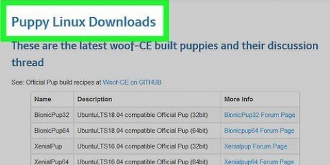Installa puppy linux sul tuo pc