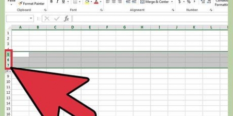 Nascondi righe in excel