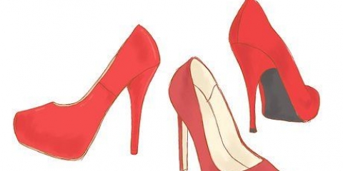 Indossare scarpe rosse