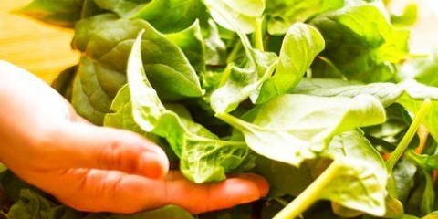 Preparare gli spinaci