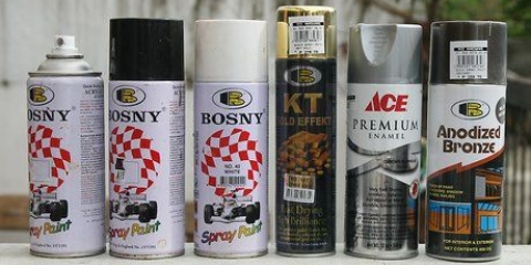 Usando vernice spray