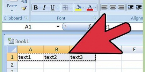 Incolla il testo delimitato da tabulazioni in excel