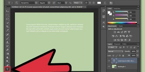 Giustifica il testo in adobe photoshop