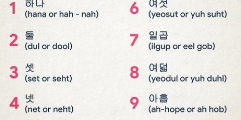 Contando fino a 10 in coreano
