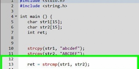 Confronta due stringhe nel linguaggio di programmazione c