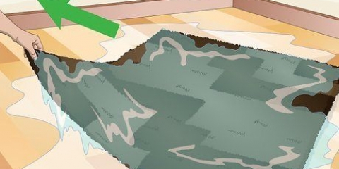 Lascia asciugare l'acqua sotto un pavimento di legno