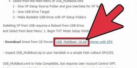 Installazione di windows xp su un asus eee pc da una chiavetta usb