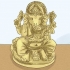 Pregare il dio indù ganesha