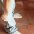 Gamba affusolata dei pantaloni
