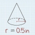Calcolo del volume di un cono