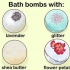 Usando una bomba da bagno