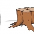 Uccidi un ceppo d'albero