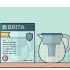 Utilizzando una brocca d'acqua brita