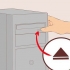Riproduzione di un cd su un computer desktop