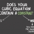 Risolvere un'equazione cubica