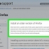 Ripristina una versione precedente di firefox bowser