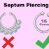 Nascondi un piercing al setto
