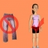 Allunga le gambe per fare la spaccata