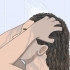 Dormire con i capelli ricci bagnati