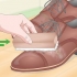 Riparazione di scarpe di pelle screpolate