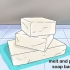 Far sciogliere e versare il sapone