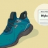 Scarpe sintetiche elastiche
